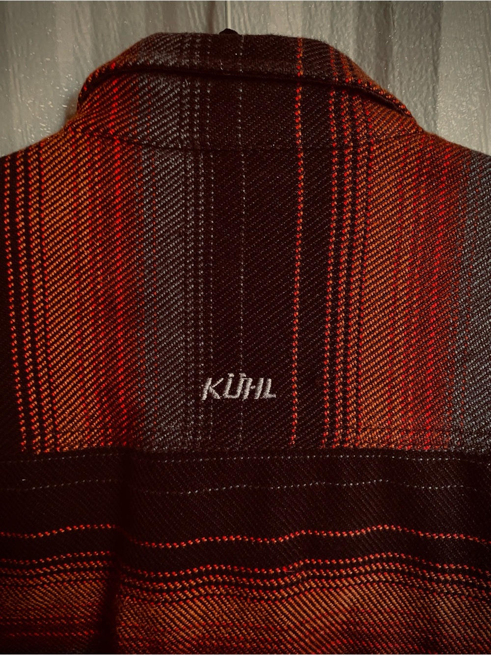 Kuhl Heavy Flannel Disordr Shirt Jacket Stripe Outdoor Work Shacket Utility XL - Picture 5 of 8